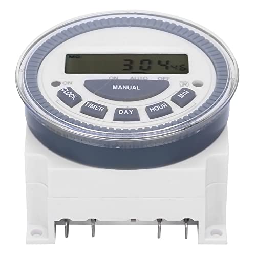 Zeitschaltuhr Elektronische LCD-Digitalanzeige Zeitsteuerungsschalter TM619H2 DC12VAC Kleiner Komfort für zu Hause von Mavaol