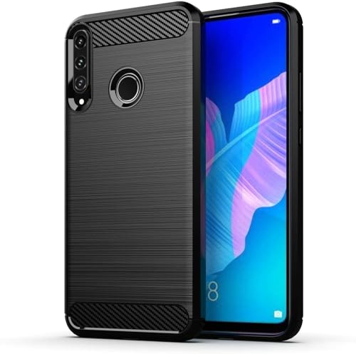 Max Power Digital Hülle für Huawei P40 Lite E Carbon Cover Schutzhülle Handyhülle Silikon Case Stoßfest Kratzfeste Schutzhülle Schwarz Cover Shock [Kabellose Aufladung Kompatibel] von Max Power Digital