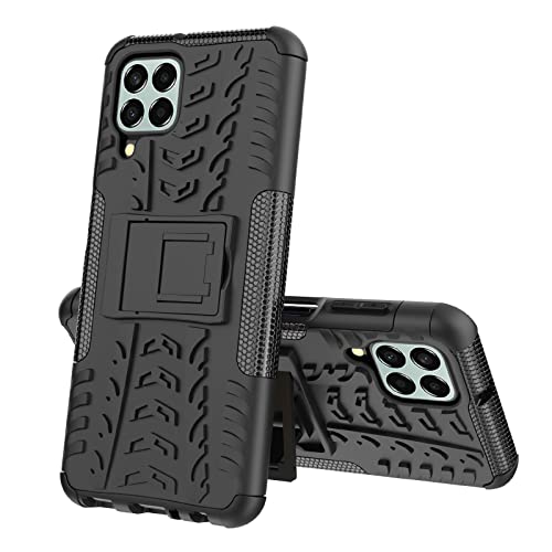 Max Power Digital Hülle für Samsung Galaxy M33 Schutzhülle Bumper Handyhülle Case Cover Stoßfest Doppelschichter Outdoor Shock Absorption 360 Grad (Samsung Galaxy M33, Schwarz) von Max Power Digital