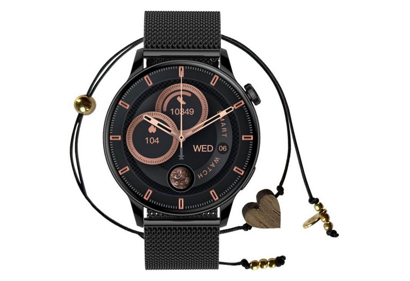 Maxcom Maxcom Plantwear Men's Bracelet Smartwatch Schwarz Smartwatch von Maxcom