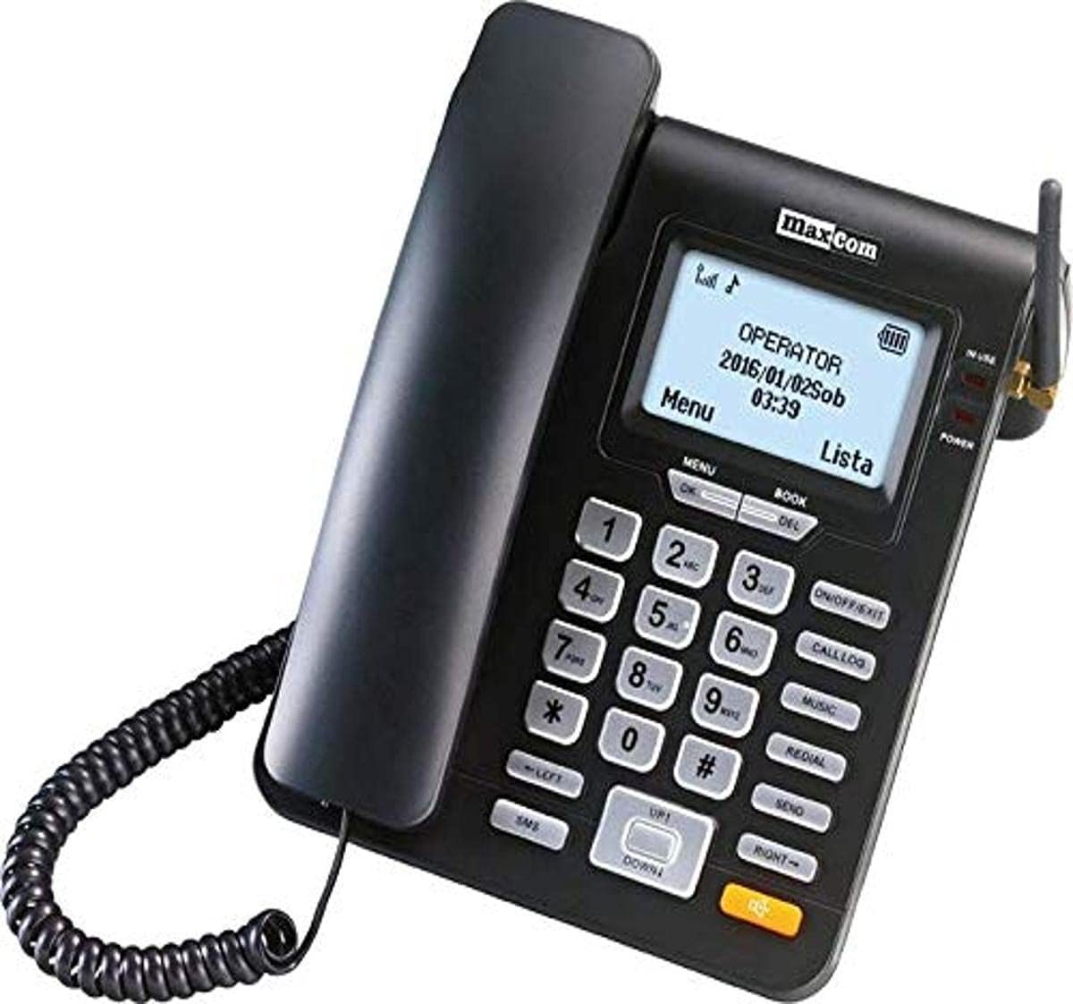 Maxcom schnurgebundenes Dualband-Mobil-GSM-Schreibtischtelefon Festnetztelefon von Maxcom