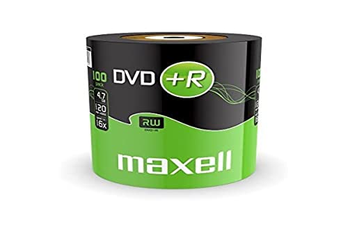 100 Maxell DVD+R 4,7 GB 16x Speed in Shrink von Maxell