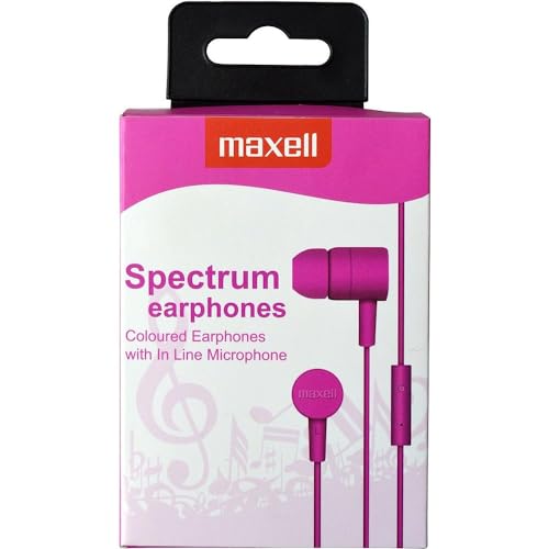 Maxell 303620 Spectrum Ohrhörer (3,5 mm Klinke) pink von Maxell