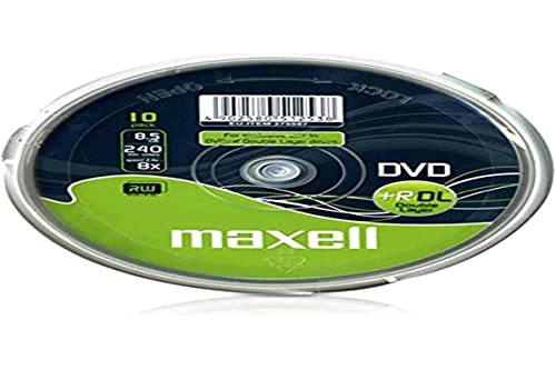 Maxell DVD+R DL 8,5GB 240Min 8x Cakebox (10 Disc) von Maxell