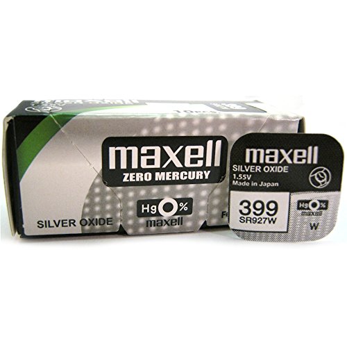 Original Maxell Knopfzelle 395, SR927SW, 399, AG7, ideal für Uhr, Fernbedienung, Taschenlampe, Spielzeug und vieles mehr von Maxell