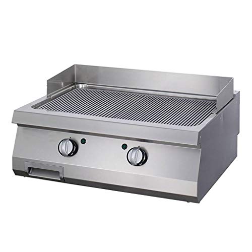 Maxima Gastro Heavy Duty Grillplatte - Gerilltes Chrom - Doppeleinheit - 70 cm Tief - Elektrisch von Maxima