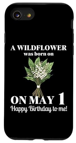 Mai Geburt Blume Maiglöckchen Weißdorn Mai 1 Geburtstag Hülle für iPhone SE (2020) / 7 / 8 von May Birthday Wildflower Designs