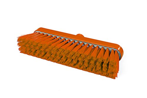 Maya Professional Tools 94147-7 Weicher Besen FBK/Lebensmittelhygiene mit Befestigungssystem, Harz, 280 mm x 48 mm, Orange von Maya