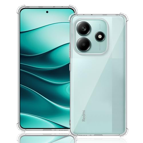 Mayfun Silicone Schutzhülle Kompatibel mit Xiaomi Redmi Note 14 5G(Nicht für 4G) Hülle, Crystal Clear Handyhülle, Anti-Kratz Weiche TPU Protector Transparent Case von Mayfun