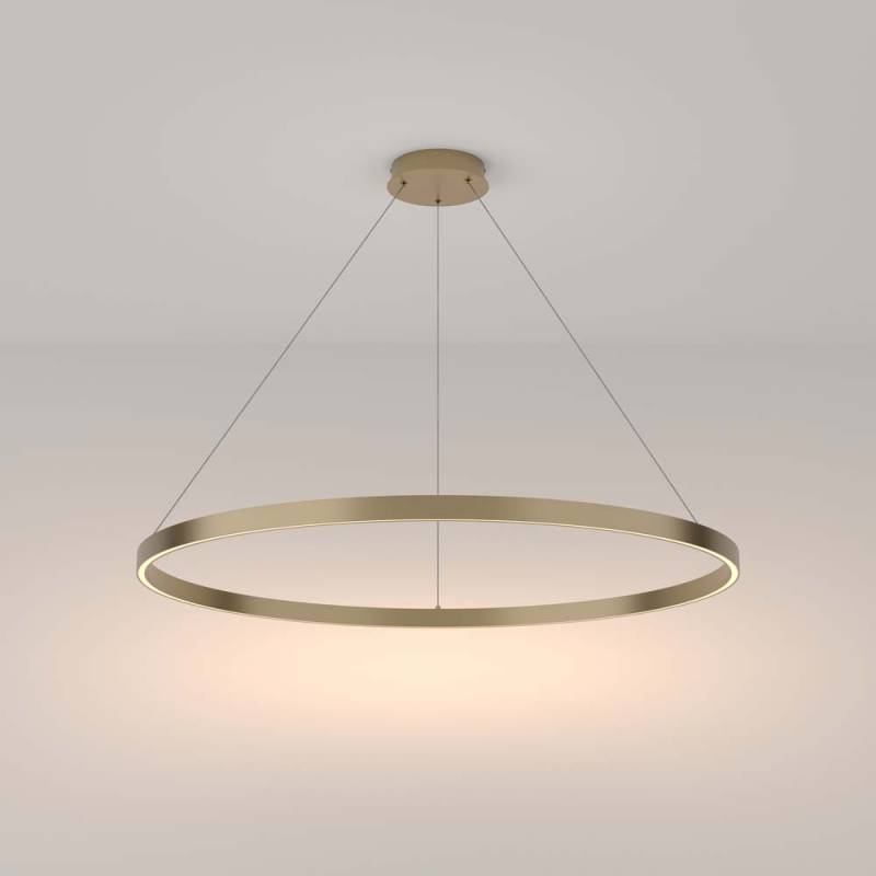 LED Pendelleuchte, Alu messing, höhenverstellbar, H 120 cm von Maytoni