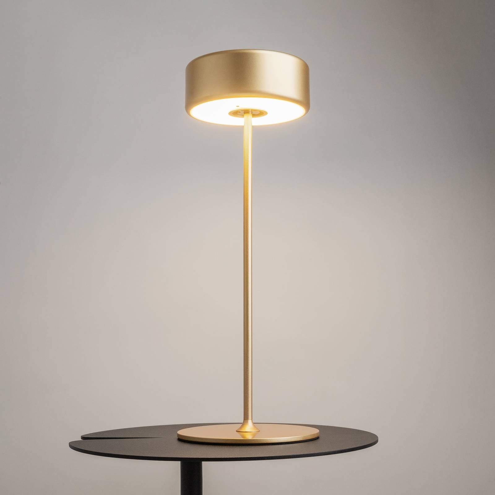 Maytoni LED-Akkutischleuchte AI Collaboration, Alu, gold von Maytoni