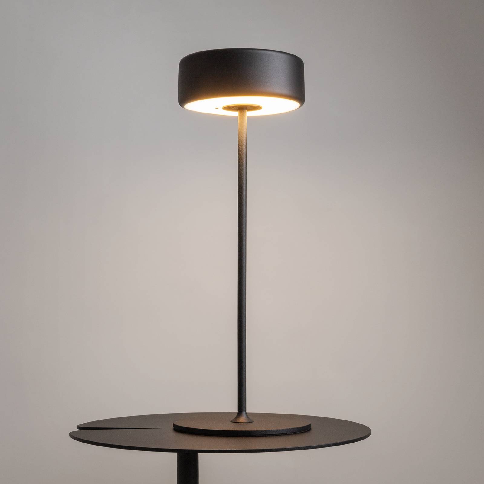 Maytoni LED-Akkutischleuchte AI Collaboration, Alu, schwarz von Maytoni