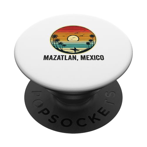 Mazatlan Mexiko Souvenir Mexikanischer Urlaub Männer Frauen Erinnerung PopSockets Klebender PopGrip von Mazatlan Mexico Reminder Souvenir