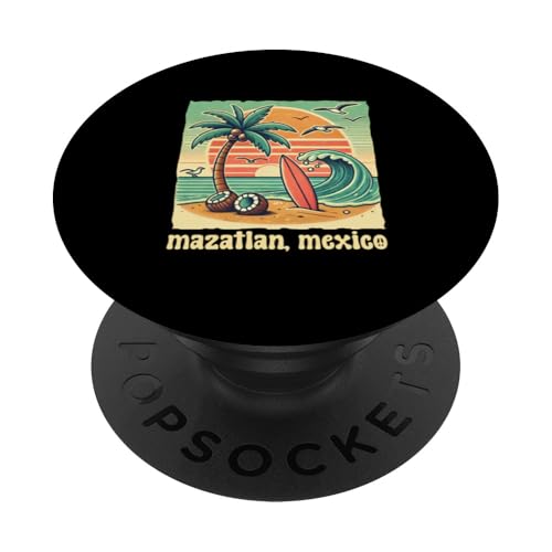 Mazatlan Mexiko Souvenir Mexikanischer Urlaub Männer Frauen Erinnerung PopSockets Klebender PopGrip von Mazatlan Mexico Reminder Souvenir