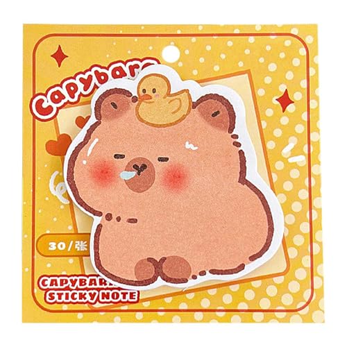 Neuartige Haftnotizen – skurrile Haftnotizblöcke, cool geformte Haftnotizen | Capybara-Notizblöcke, 30 Blatt, buntes Briefpapier, lustige Capybara-Sachen zum Planen, Organisieren oder Lesezeichen Neuartige Haftnotizen – skurrile Haftnotizblöcke, cool geformte Haftnotizen | Capybara-Notizblöcke, 30 Blatt, buntes Briefpapier, lustige Capybara-Sachen zum Planen, Organisieren oder Lesezeichen von Mbiyhgta