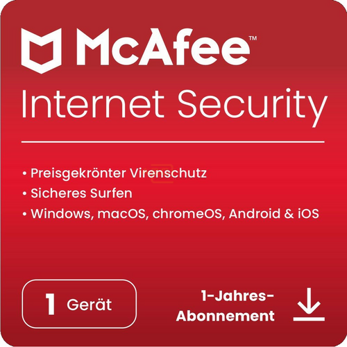 Internet Security  ESD   1 Gerät 1 Jahr ( Download ) von McAfee