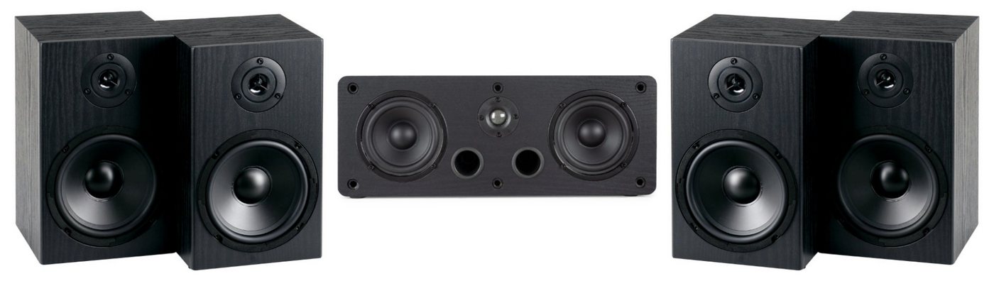 McGrey BSS-265 / CS-440 BK Lautsprechersystem Surround-Lautsprecher 5.0 (40 W, Satelliten HiFi-Boxen für Musik / Heimkino) von McGrey