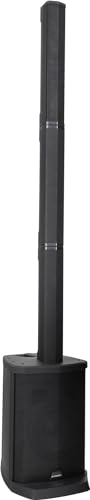 McGrey E-208LA Aktiv Line Array Säulenanlage - Schlanke Linienstrahler - PA Anlage - 100 Watt - 8" Subwoofer - 4X 2,5" Breitbandlautsprecher - USB/SD/Bluetooth Media-Player - Schwarz von McGrey