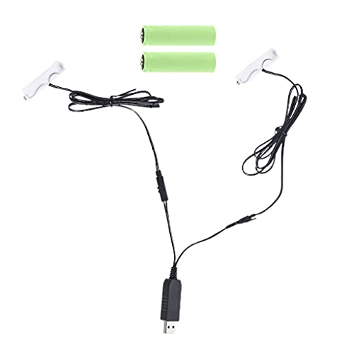 Mcbbigxw Netzteil Adapter Batterieadapter AA Batterien Zubehör für Fernbedienung/Lichterkette/LED Kerze/LED Timer/LED Bild (2x2 AA) von Mcbbigxw