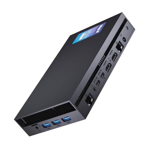 MeLE Overclock X5 Mini PC Dual LAN i5 Prozessoren i5-12450H (bis zu 4.4GHz) Micro PC Zweikanal 32GB DDR4 1TB ROM Kleine Desktop-Computer Vier Bildschirme Display, HDMI2.0+DP1.4, 2.4G&5G WiFi, BT5.2 von MeLE