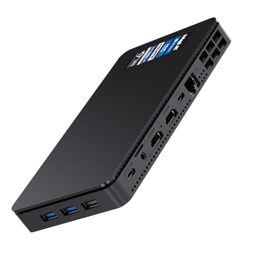 MeLE Overclock4C Mini PC Micro PC Alder Lake N95(4C/4T, up to 3.4Ghz, TDP 15W) 16GB DDR4 512GB ROM Kleiner Desktop Computer mit 2 X HDMI 4K@60Hz, USB-C, 2.4G/5G WiFi, VESA Halterung von MeLE