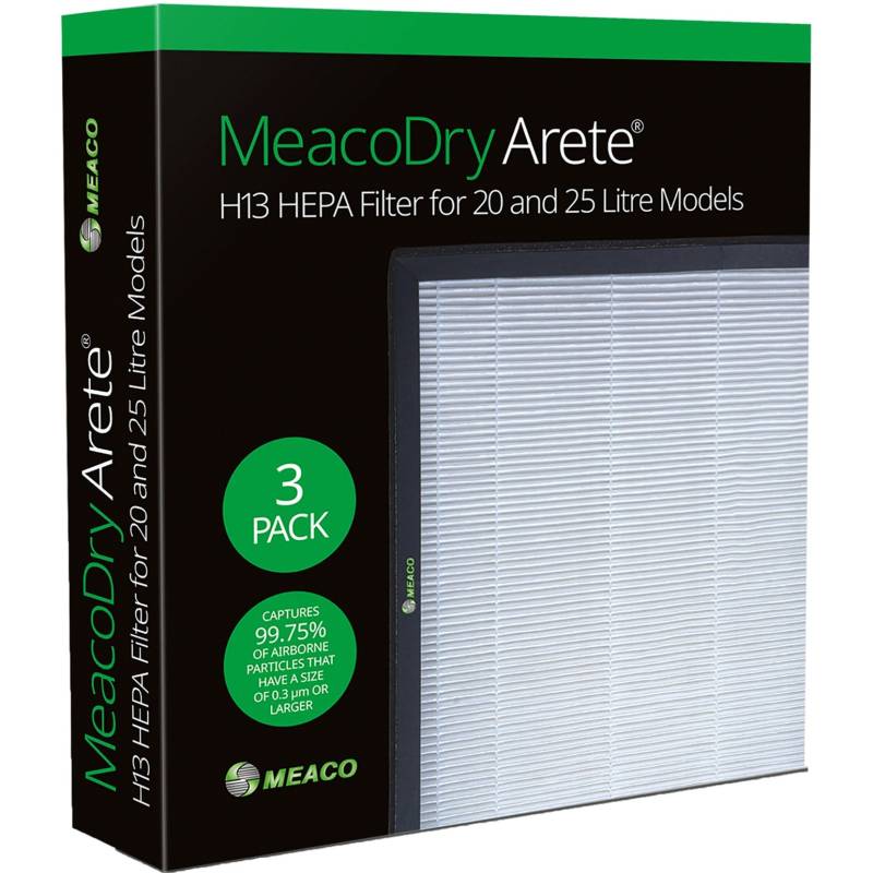 Dry Arete One H13 HEPA-Filter 20L / 25L, 3 Stück von Meaco