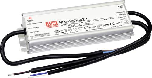 Mean Well HLG-120H-42B LED-Treiber, LED-Trafo Konstantspannung, Konstantstrom 121W 2.9A 21 - 42 V/DC von Mean Well