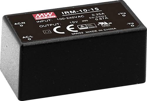 Mean Well IRM-10-12 AC/DC-Printnetzteil 12 V/DC 0.85A 10W von Mean Well