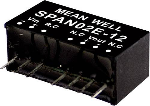 Mean Well SPAN02B-03 DC/DC-Wandlermodul 500mA 2W Anzahl Ausgänge: 1 x Inhalt 1St. von Mean Well