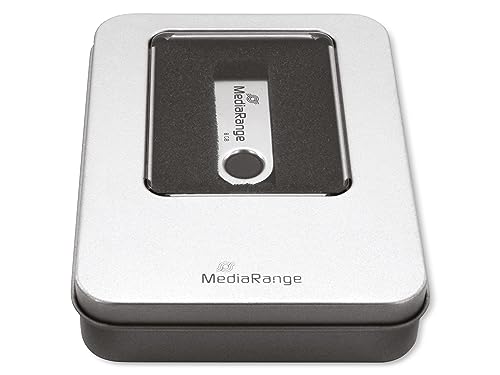 MediaRange Alu Aufbewahrungsbox Silber BOX901 für USB Speichersticks von MediaRange