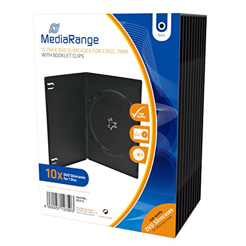 MediaRange BOX33 DVD-Leerhülle, 7 mm Schwarz von MediaRange