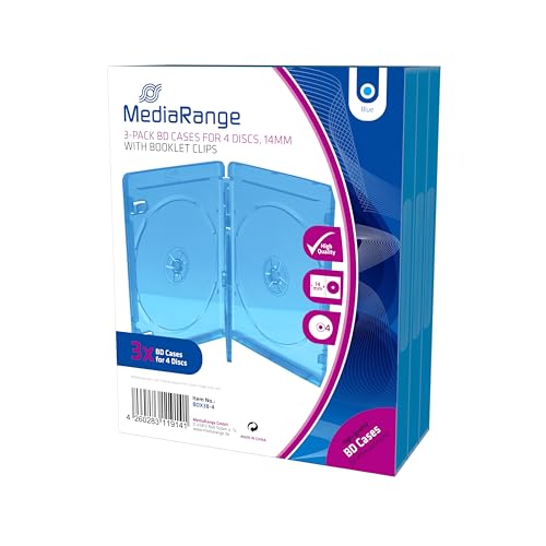 MediaRange BOX38-4-30 BD-Leerhülle, 14 mm blau von MediaRange