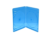 MediaRange BOX39-2-50, Blu-ray Hülle, 2 Discs, Blau, Transparent, Kunststoff, 120 mm, Staubgeschützt, Kratzfest, Stoßfest von MediaRange