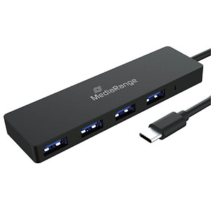 MediaRange USB-Hub MRCS508 4-fach schwarz von MediaRange