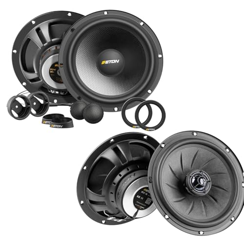 MEDIADOX Front/Heck 20cm/16,5cm Auto Lautsprecher/Boxen/Speaker Komplett-Set von Eton kompatibel für VW Volkswagen T5 / T6 Bulli - IIIIII von Mediadox