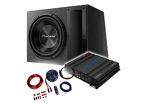 Mediadox Pioneer/Crunch Basspaket - 2-Kanal Endstufe/Verstärker+30cm Subwoofer+Kabel-Set/TS-A300B + GPX-500.2 + KABELKIT von Mediadox