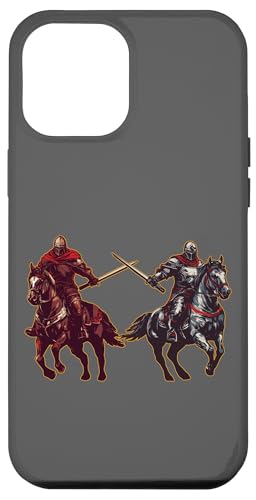 Hülle für iPhone 14 Pro Max Knights In Horses Fantastisches mittelalterliches Ritterturnier von Medieval Renaissance Ren Faire Jousting Knight