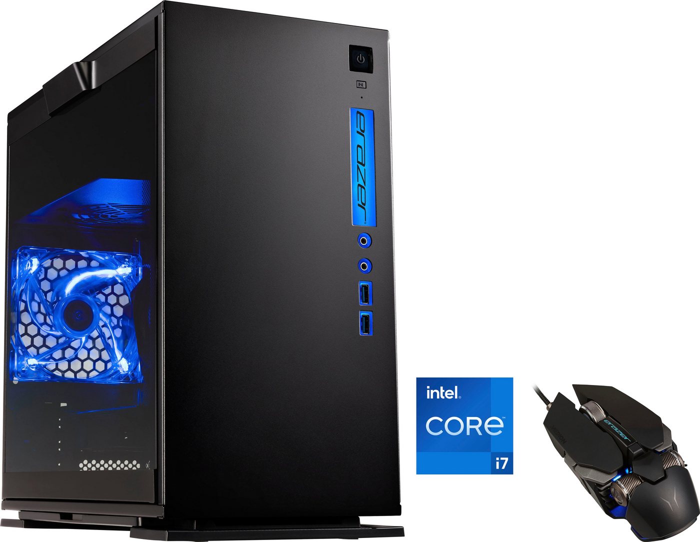 Medion® ERAZER Engineer P10 Gaming-PC (Intel® Core i7 12700F, GeForce RTX 3060, 16 GB RAM, 1000 GB SSD, Luftkühlung) von Medion®