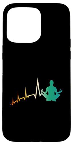 Meditation Herzschlag Yoga Hülle für iPhone 15 Pro Max von Meditieren Yoga