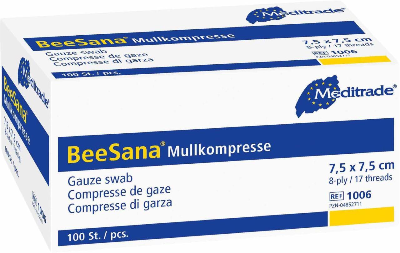 Meditrade® Mull-Kompressen BeeSana® 7.5 cm x 7.5 cm von Meditrade®