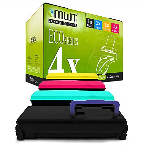 4X MWT Toner für Kyocera Ecosys P 7035 CDN ersetzt TK-570 Schwarz Blau Rot Gelb von Mehrwegtoner, kein Kyocera Original