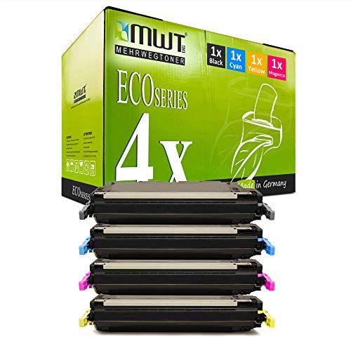 4X MWT kompatibel Toner für HP Color Laserjet 3800 DN N DTN ersetzt Q6470A-Q7583A 503A 501A von Mehrwegtoner