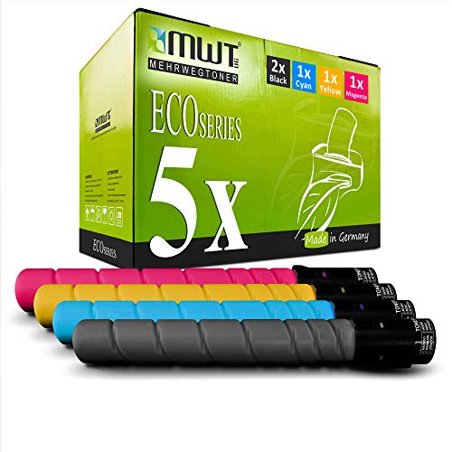 5X Kraft Office Supplies Toner kompatibel für Konica Minolta Bizhub C 360 ersetzt TN-319 TN319 Set von Mehrwegtoner