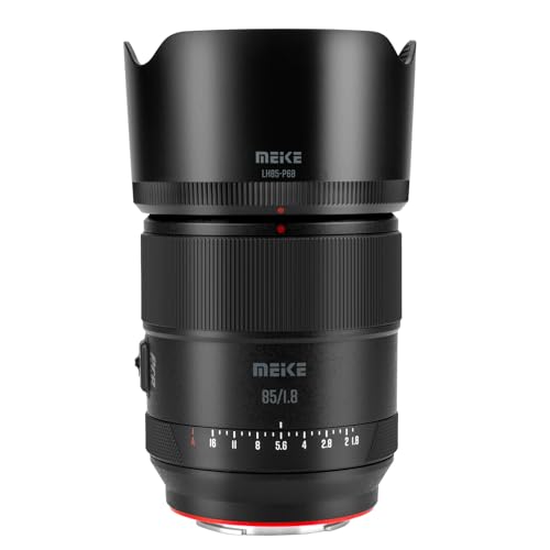 Meike Pro 85 mm F1.8 II Autofokus Medium Teleobjektiv STM Schrittmotor Vollformat Hochauflösendes Porträtobjektiv kompatibel mit Sony E Mount spiegellosen Kameras A7 A7R A7IV A7R IV A7III A7SIII A9 von Meike