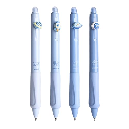 4 Stück 0,5 mm einziehbarer Gelschreiber, neutraler Stift, kreativ, löschbar, Schreibstift, Büro, Schulbedarf von Meiliyizu