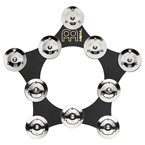 Meinl Percussion Hihat Tambourine Zubehör - Tamburin Zubehör für Schlagzeugbecken - Durchmesser 9,5 Zoll - Mylar / Stahl, Schwarz / Silber (SFHHT) von Meinl Cymbals