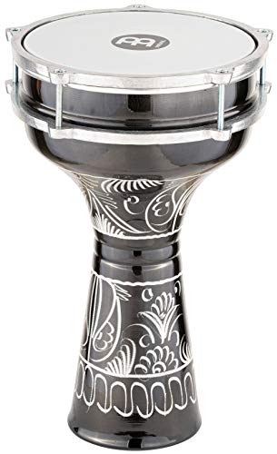 Meinl Percussion Aluminium Series Darbuka - Sehr große Handtrommel - Mit Kunststofffell - Durchmesser 8 Zoll - Aluminium, Mehrfarbig (HE-124) von Meinl Percussion