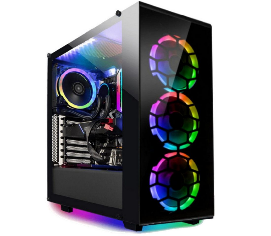 Meinpc FrostRGB Gaming-PC (Intel Core i7 12700K (KF), Nvidia RTX 4060 8GB, 32 GB RAM, 1000 GB SSD, Wasserkühlung, Gaming, Gamer, 12 Kerne) von Meinpc