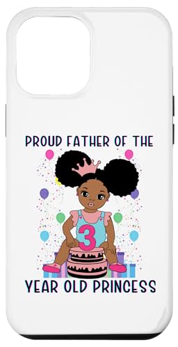 Hülle für iPhone 14 Pro Max Stolzer Vater der 3-jährigen Prinzessin schwarze Melaninmutter von Melanin Birthday Shopp