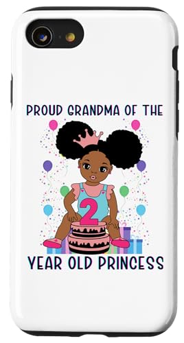 Hülle für iPhone SE (2020) / 7 / 8 Stolze Oma der 2-jährigen Prinzessin Black Melanin Nana von Melanin Birthday Shopp